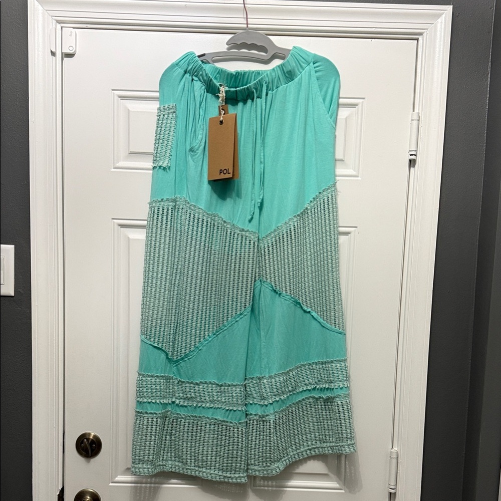 POL Women's Mint Green boho pants small NWT  barefoot breeze pants